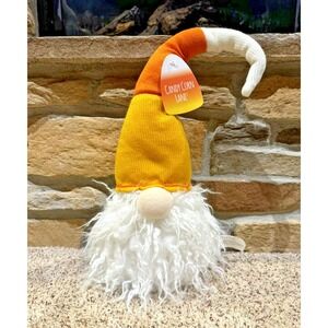 Decorative 22" inch Halloween Candy Corn Bearded Gnome
